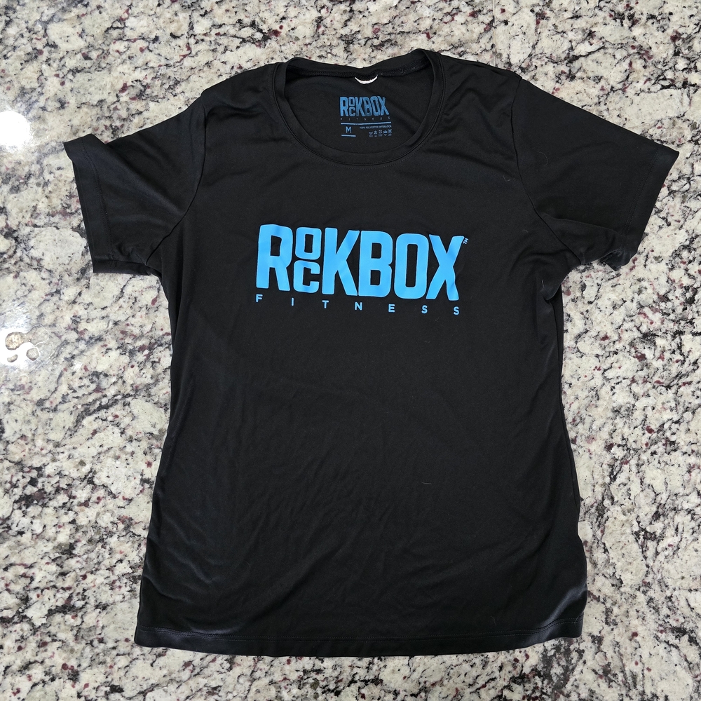 Rekbox Black T-Shirt with Blue Logo